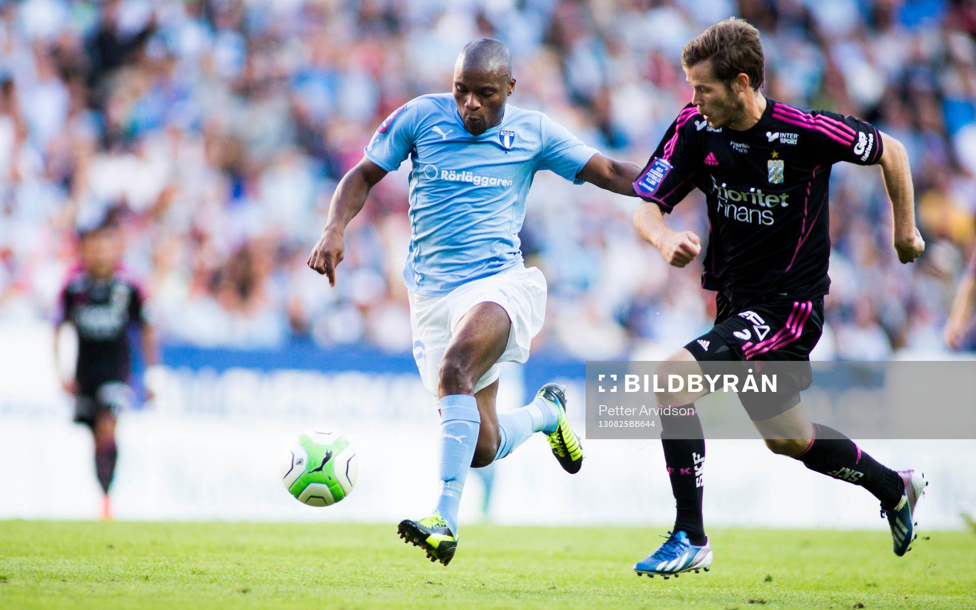 Malmö FFs Tokelo Rantie och Göteborgs Emil Salomonsson