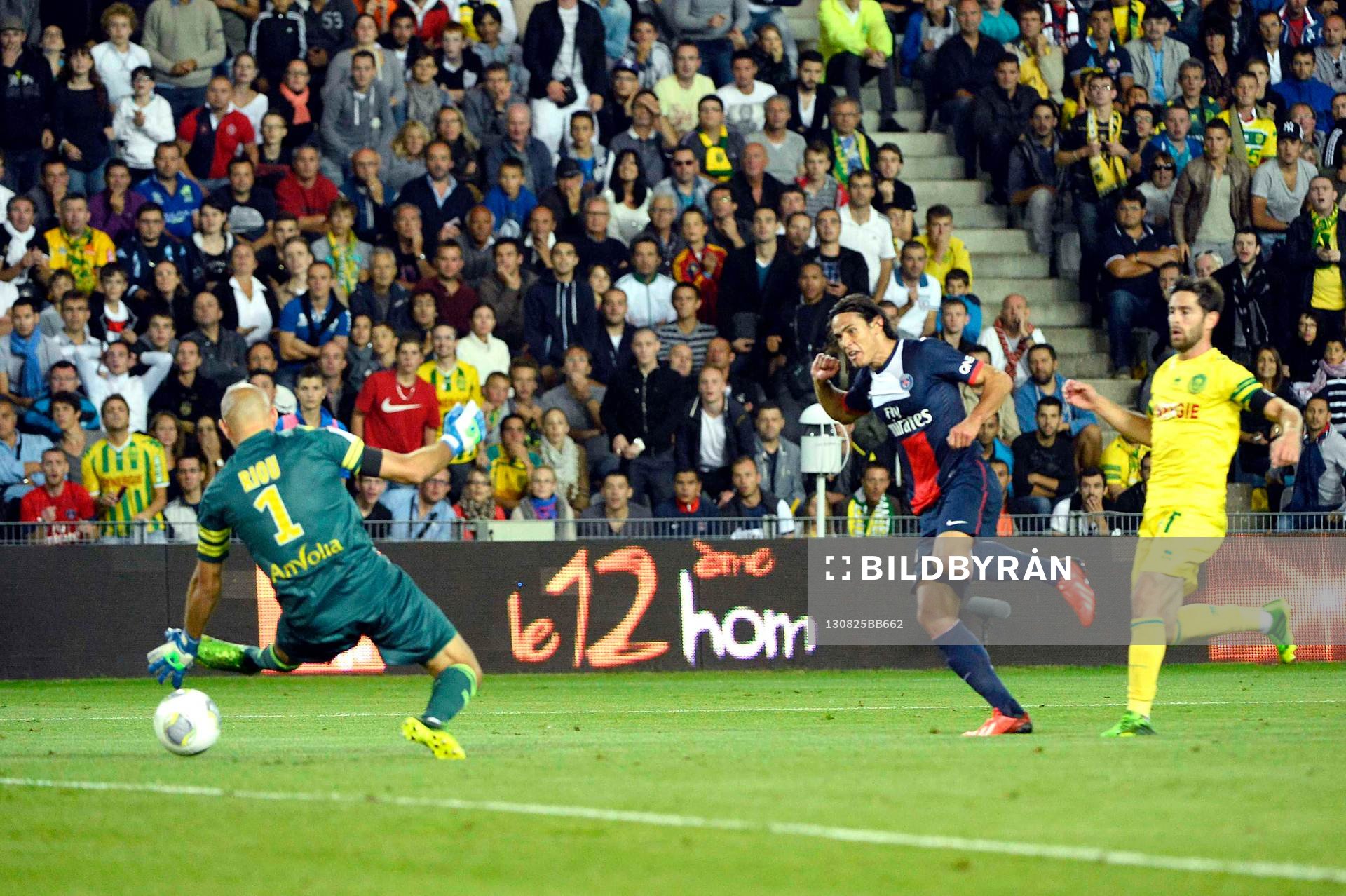 Goal Edinson CAVANI - 25.08.2013 - Nantes / Paris Sant