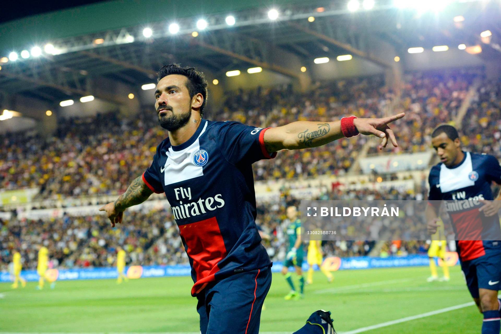 Joie Ezequiel LAVEZZI - 25.08.2013 - Nantes / Paris Sant