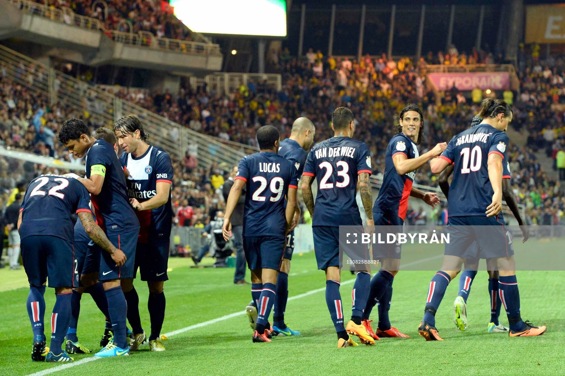Joie PSG - Ezequiel LAVEZZI - 25.08.2013 - Nantes / Paris