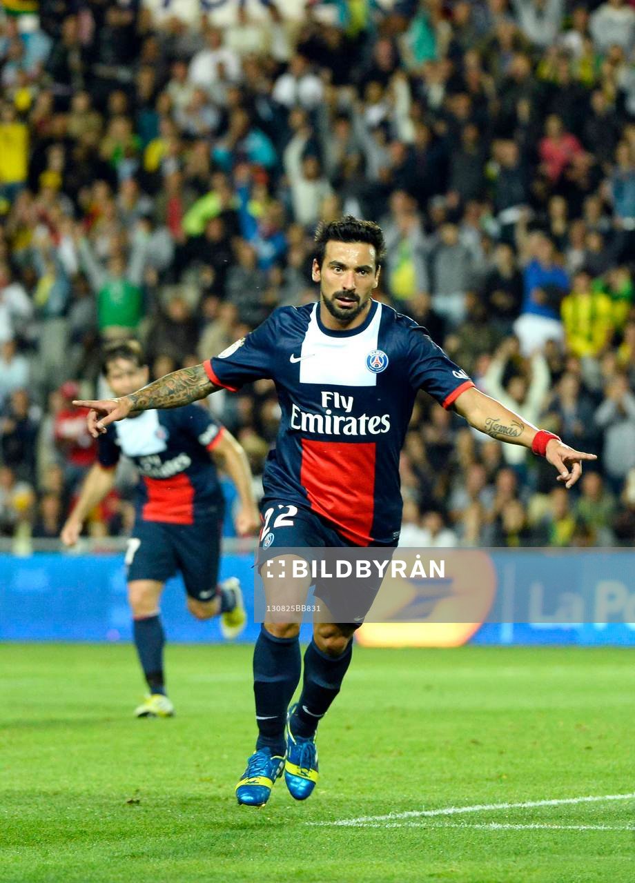 Joie Ezequiel LAVEZZI - 25.08.2013 - Nantes / Paris Sant