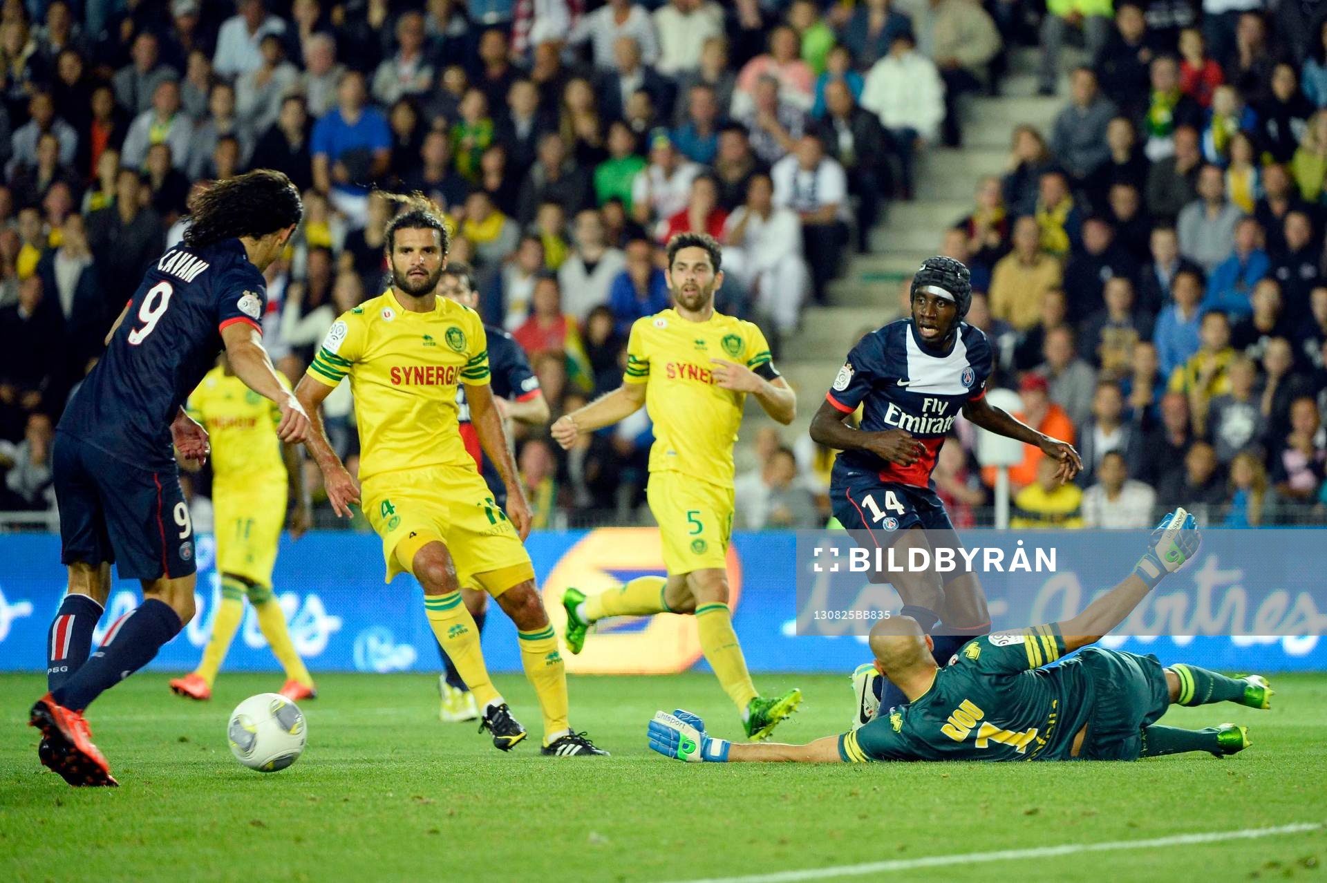 Edinson CAVANI / Blaise MATUIDI - 25.08.2013 - Nantes /