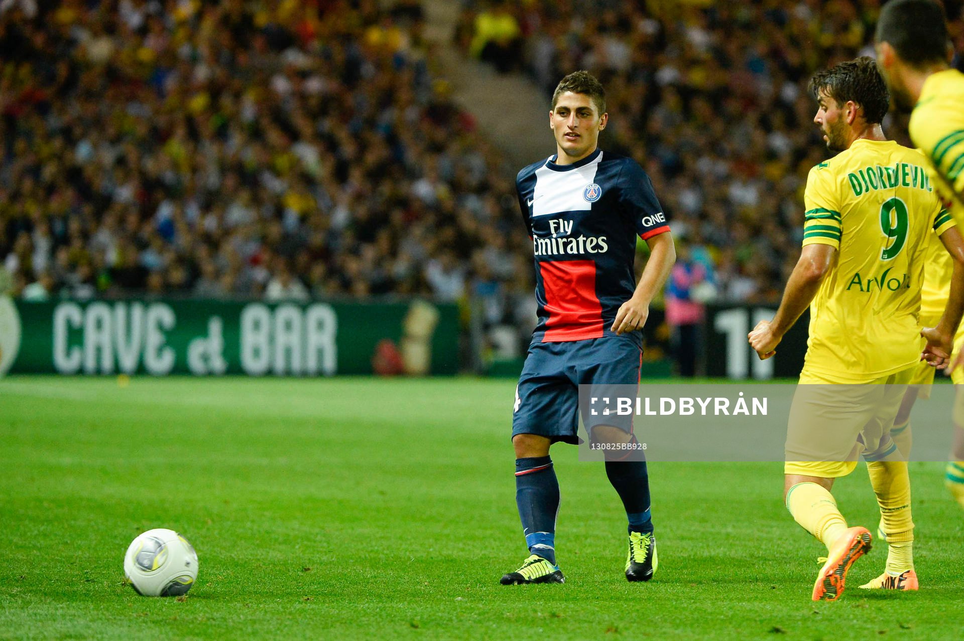 Marco VERRATTI / Filip DJORDJEVIC - 25.08.2013 - Nantes /