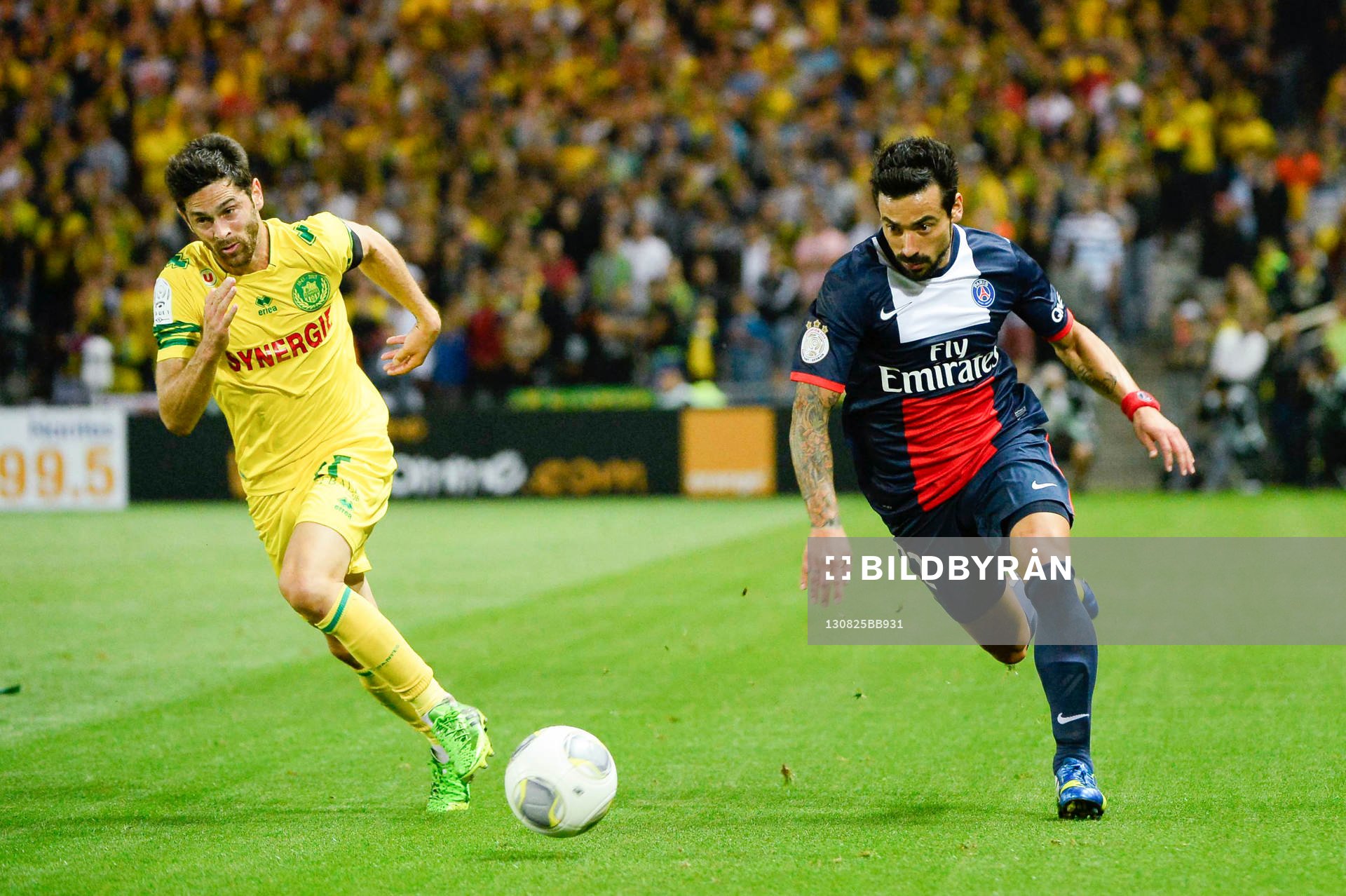 Olivier VEIGNEAU / Ezequiel LAVEZZI - 25.08.2013 - Nantes /