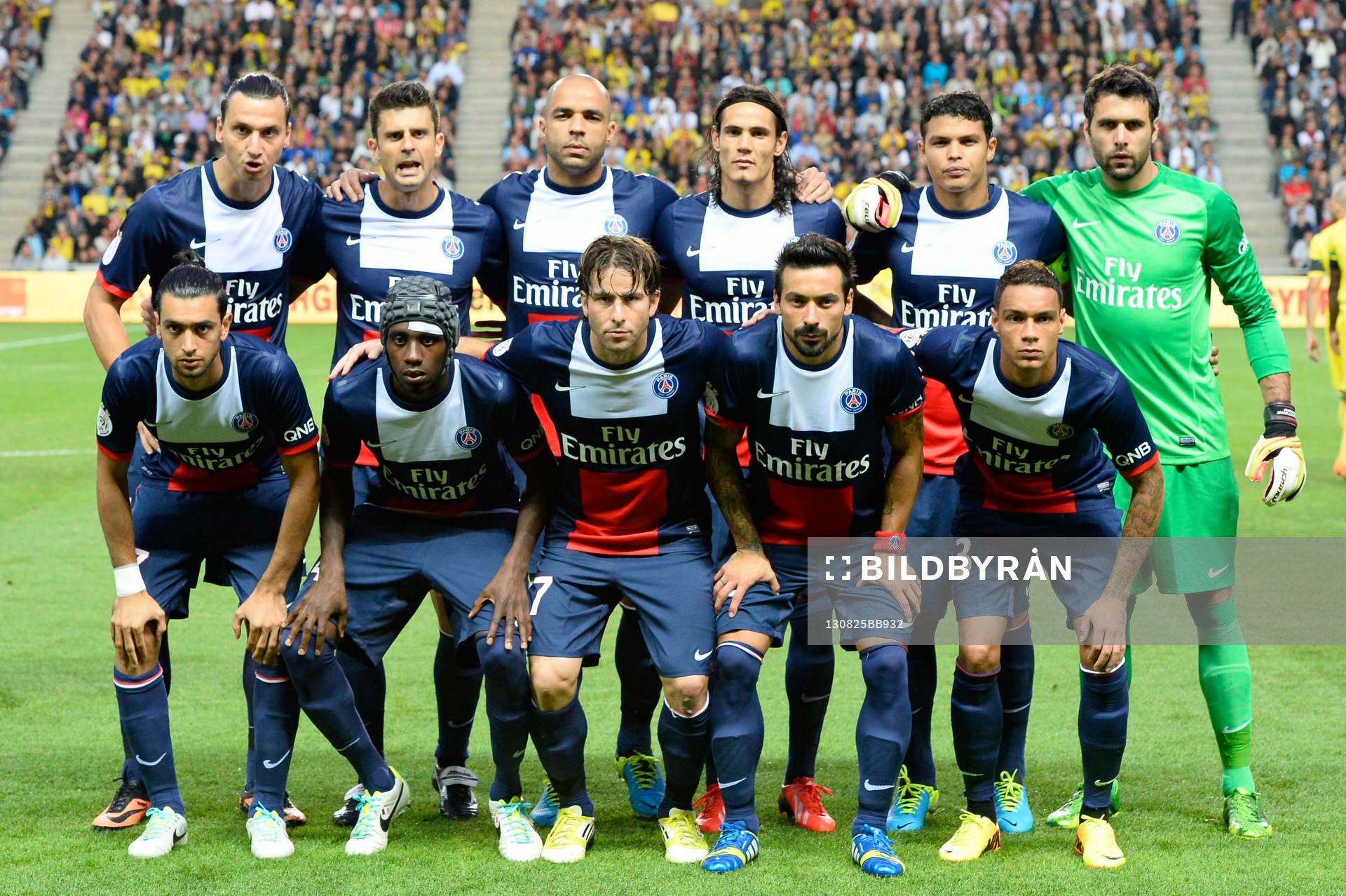 Pose Equipe Paris Saint Germain - 25.08.2013 - Nantes /