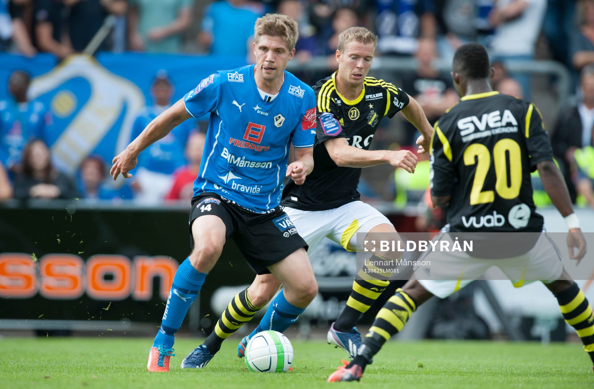 Mikael Boman, Halmstad och Per Karlsson, AIK, i