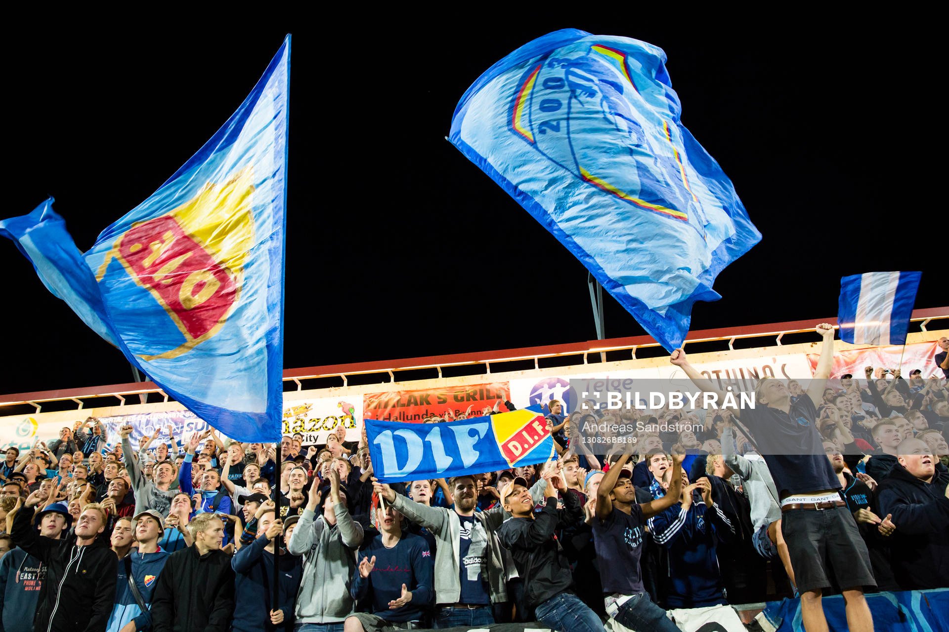 Djurgårdens supportar firar segern