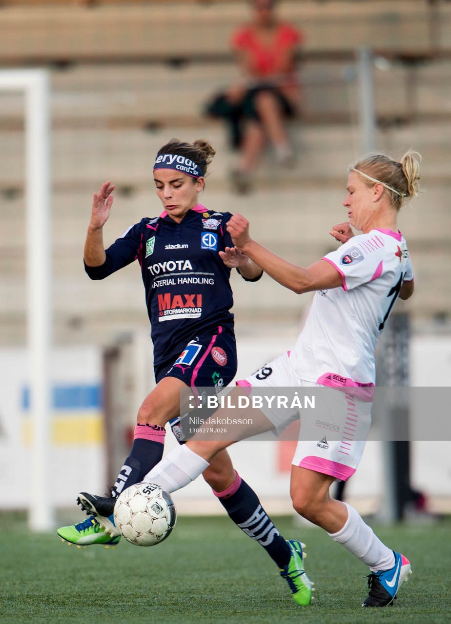 Linköpings Renée Slegers och LdB FC Malmös Katrin Schmidt