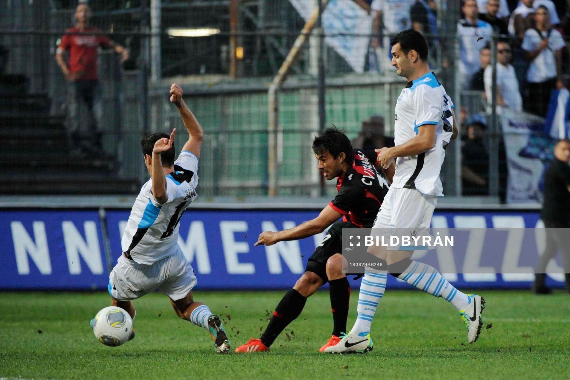 Fotboll, Kval till Europa League, Nice - Apollon Limassol: but de Dario Cvitanich - 29.08.2013 - Nice / Apollon Limassol - Europa League 2013