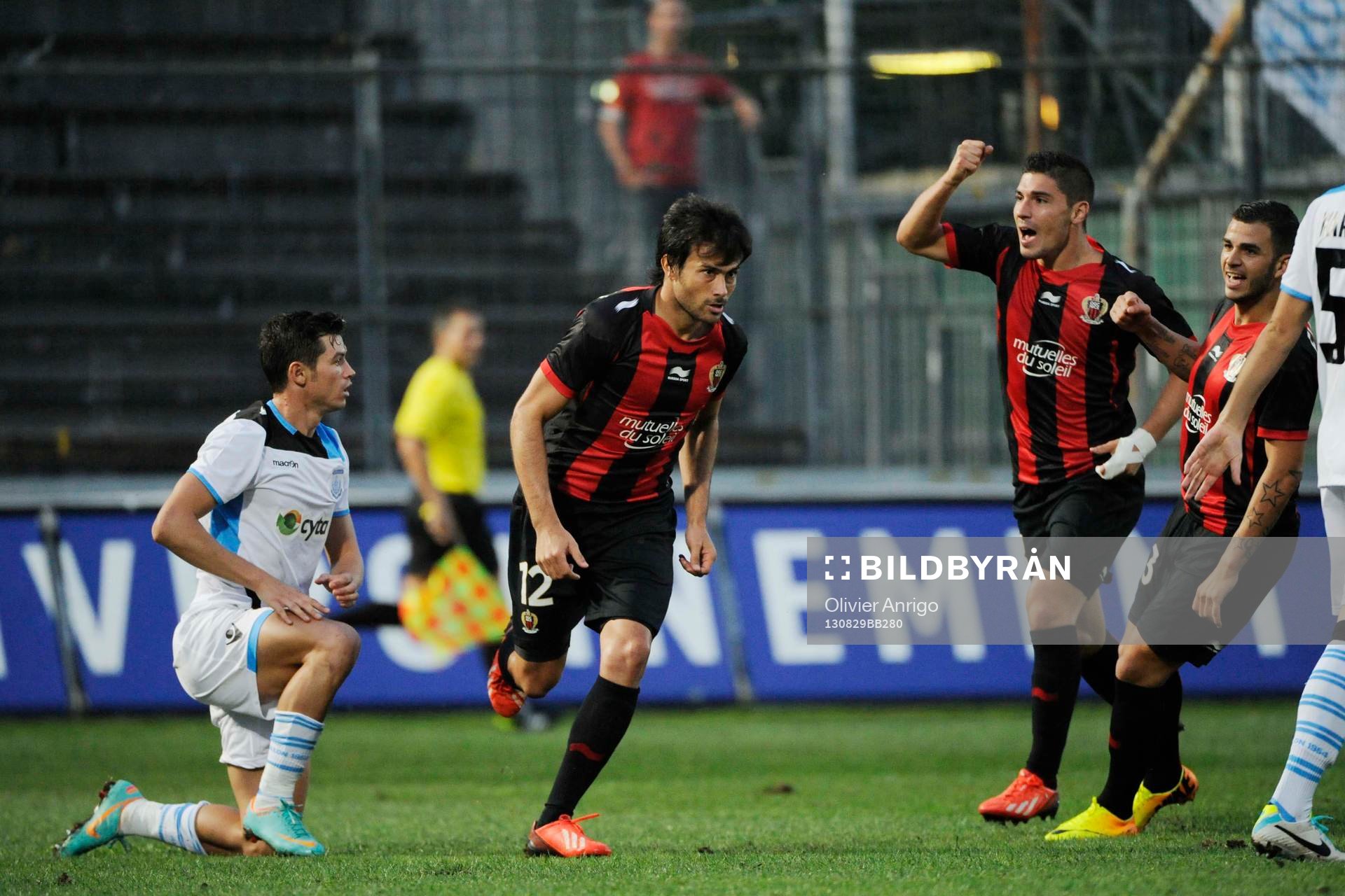 Fotboll, Kval till Europa League, Nice - Apollon Limassol: Dario Cvitanich - 29.08.2013 - Nice / Apollon Limassol - Europa League 2013