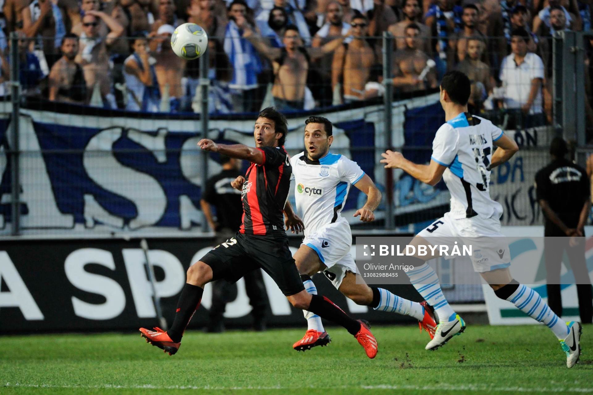 Fotboll, Kval till Europa League, Nice - Apollon Limassol: Dario Cvitanich - 29.08.2013 - Nice / Apollon Limassol - Europa League 2013