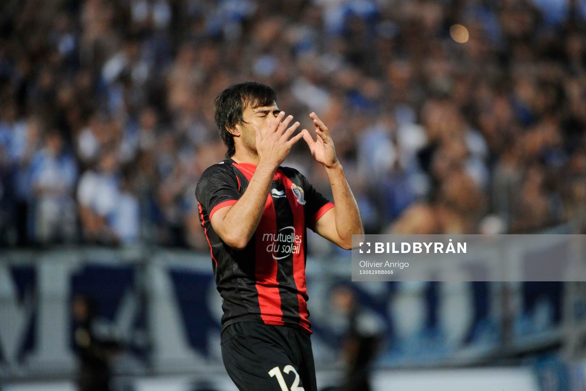 Fotboll, Kval till Europa League, Nice - Apollon Limassol: Dario Cvitanich - 29.08.2013 - Nice / Apollon Limassol - Europa League 2013