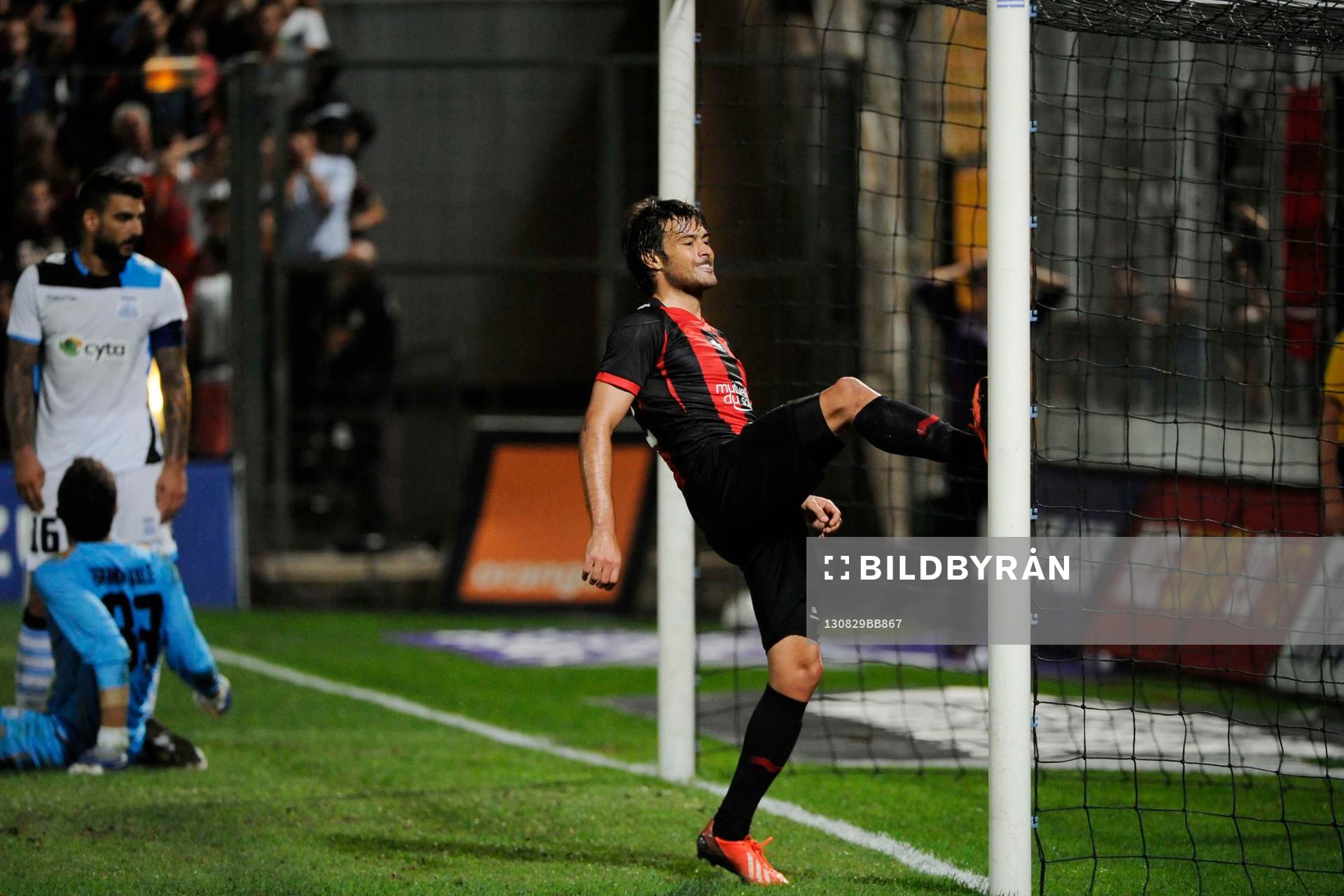  Fotboll, Kval till Europa League, Nice - Apollon Limassol: Dario Cvitanich - 29.08.2013 - Nice /  Apollon Limassol - Europa League 2013