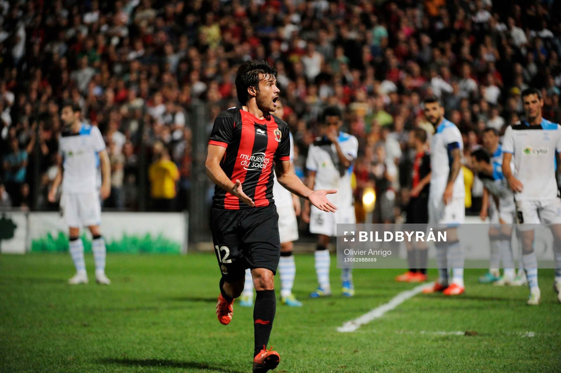 Fotboll, Kval till Europa League, Nice - Apollon Limassol: Dario Cvitanich - 29.08.2013 - Nice / Apollon Limassol - Europa League 2013