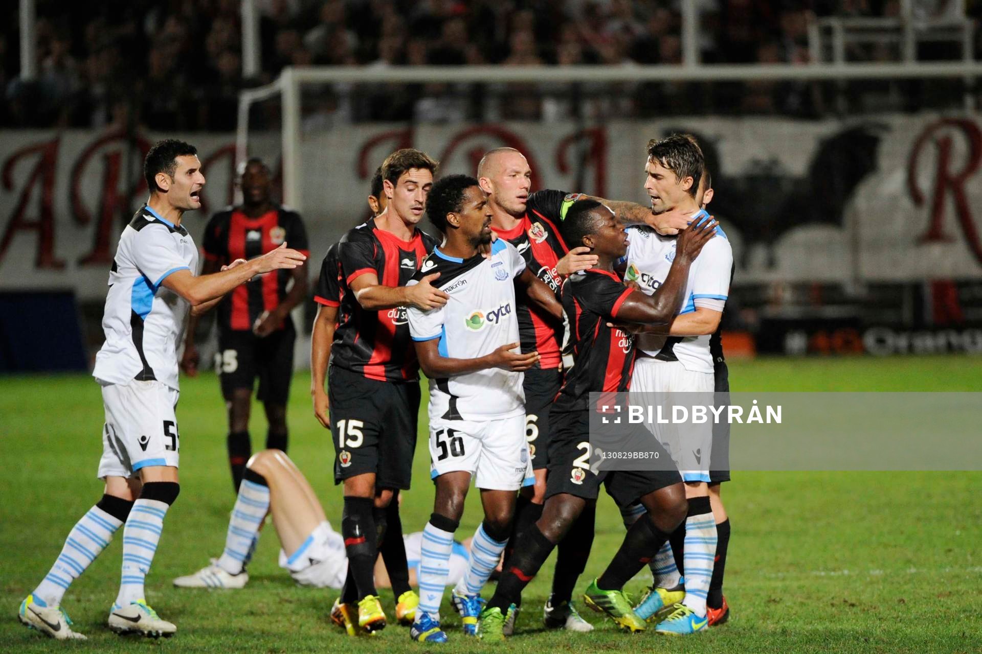 Fotboll, Kval till Europa League, Nice - Apollon Limassol: Didier Digard / Nampalas Mendy- 29.08.2013 - Nice / Apollon Limassol - Europa League 2013