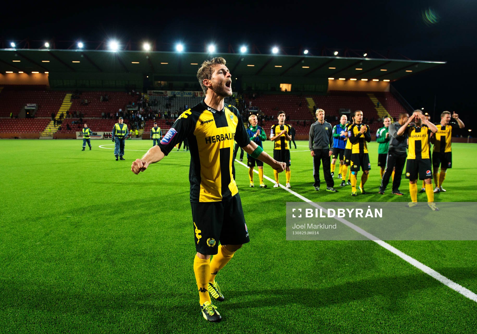 Hammarbys Christophe Lallet jublar