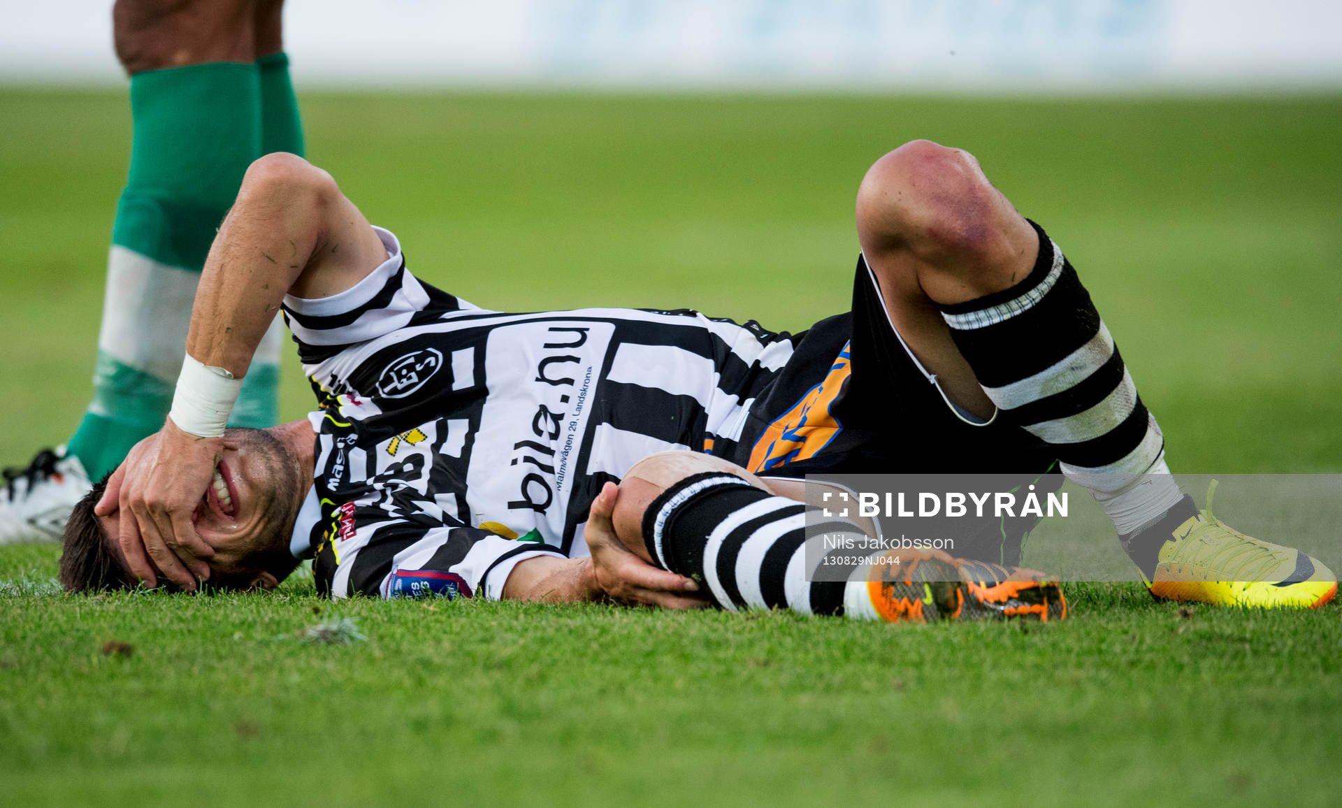 Landskrona BOIS Liridon Leci deppar i fotbollsmatchen i