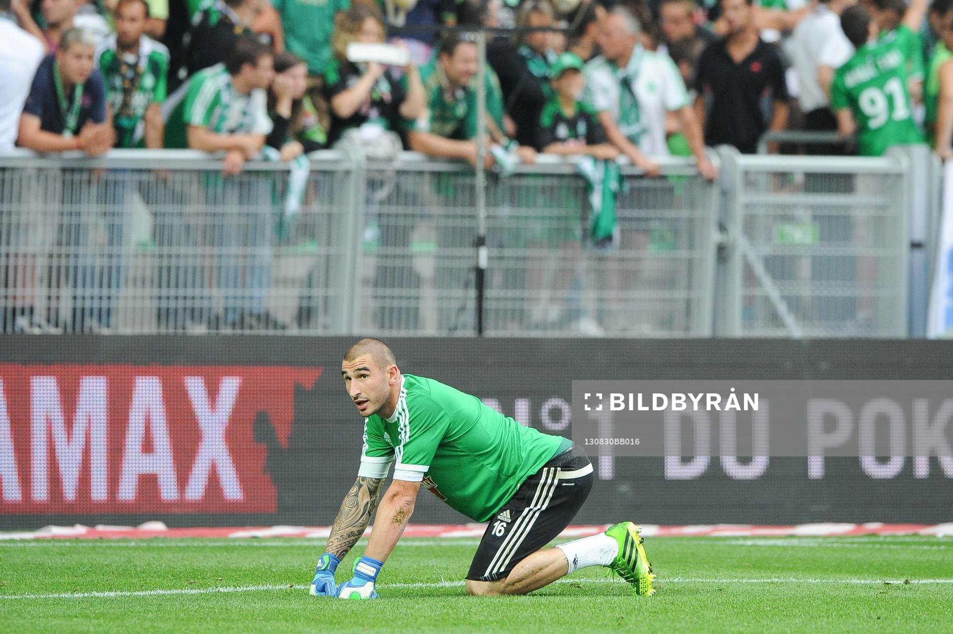 Fotboll, Kval till Europa League, Saint Etienne - Esbjerg FB: Stephane RUFFIER - 29.08.2013 - Saint Etienne / Esbjerg FB - Europa League 2013