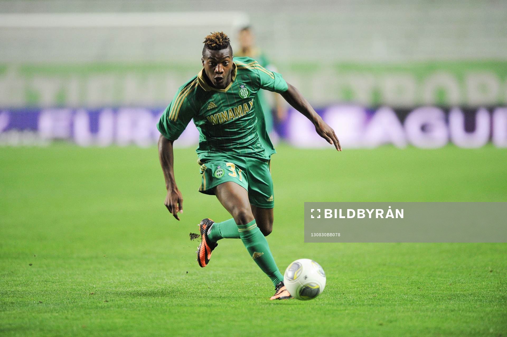 Fotboll, Kval till Europa League, Saint Etienne - Esbjerg FB: Allan SAINT MAXIMIN - 29.08.2013 - Saint Etienne / Esbjerg FB - Europa League 2013
