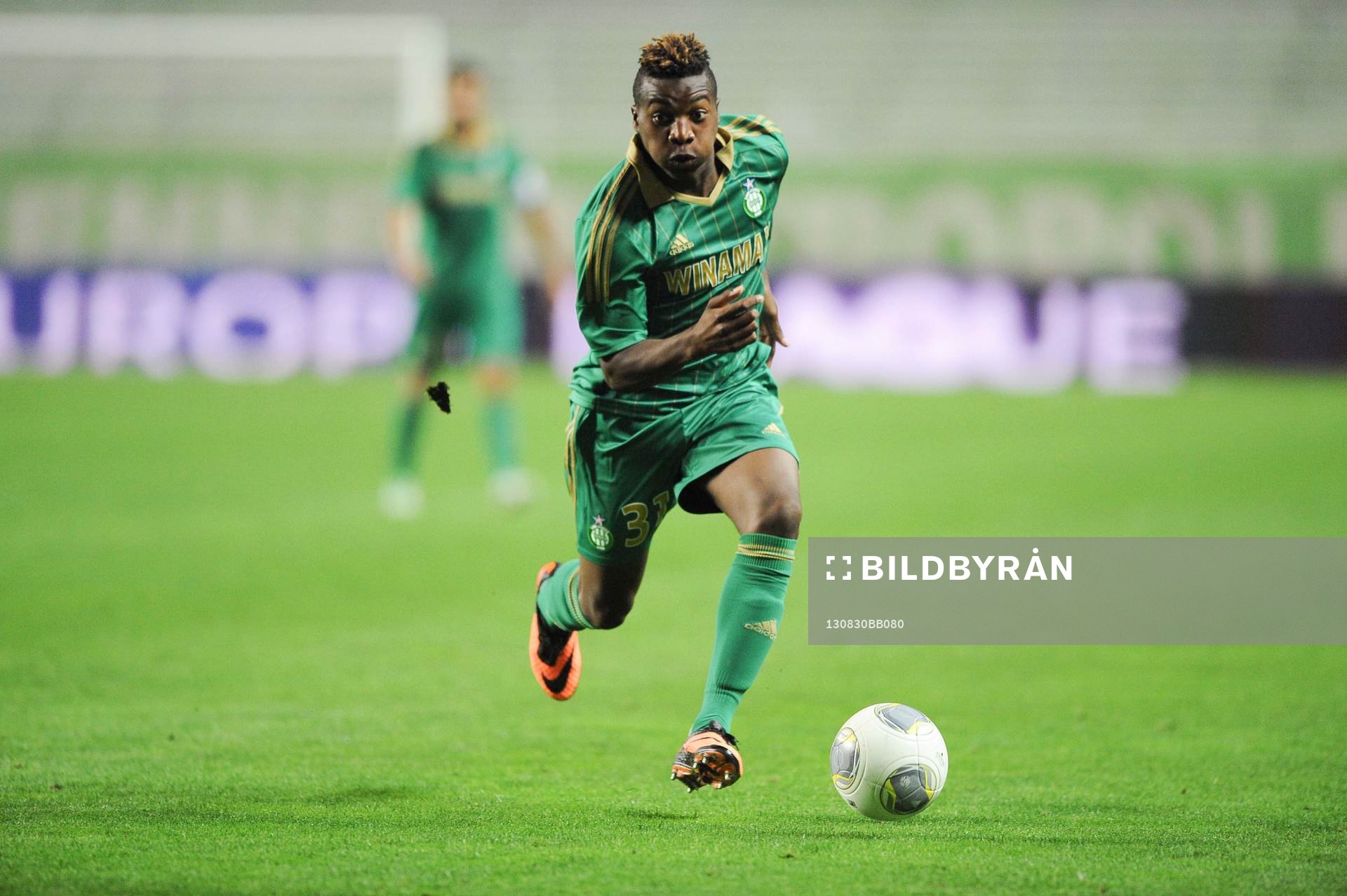 Fotboll, Kval till Europa League, Saint Etienne - Esbjerg FB: Allan SAINT MAXIMIN - 29.08.2013 - Saint Etienne / Esbjerg FB - Europa League 2013