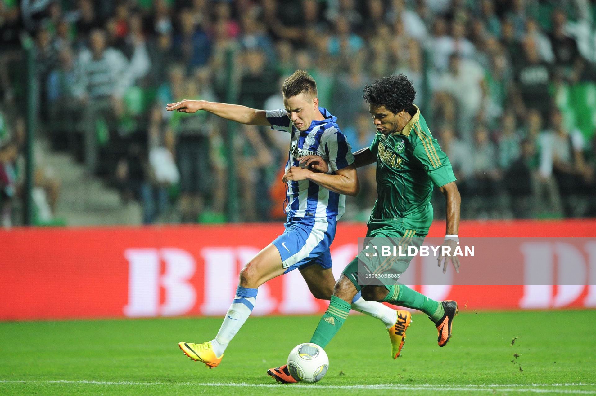 Fotboll, Kval till Europa League, Saint Etienne - Esbjerg FB: Jonas KNUDSEN / BRANDAO - 29.08.2013 - Saint Etienne / Esbjerg FB - Europa League 2013