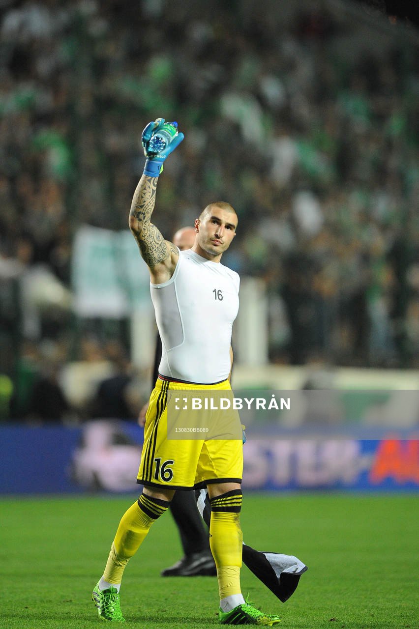 Fotboll, Kval till Europa League, Saint Etienne - Esbjerg FB: Stephane RUFFIER - 29.08.2013 - Saint Etienne / Esbjerg FB - Europa League 2013