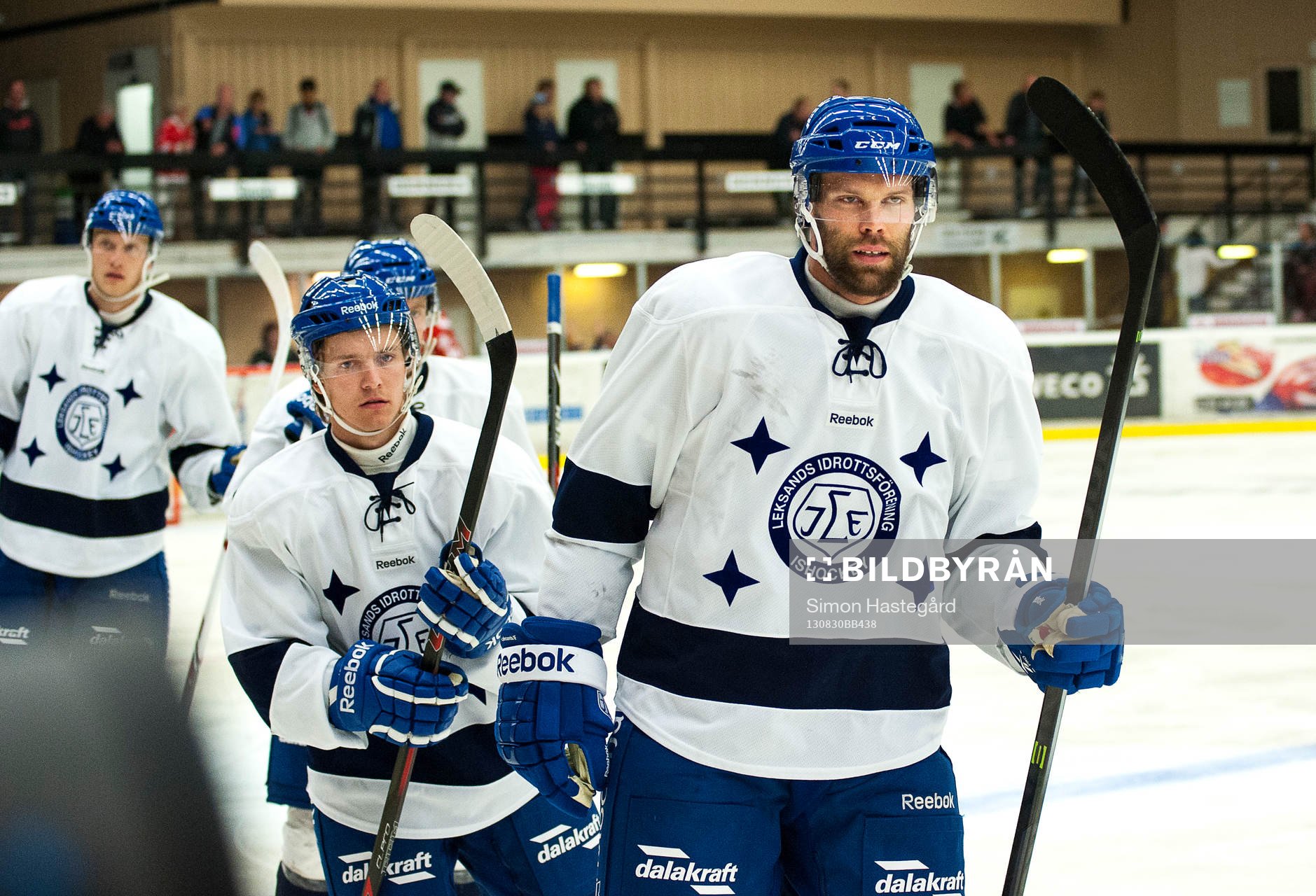 Spelare från Leksand med Joonas Rönnberg i spetsen