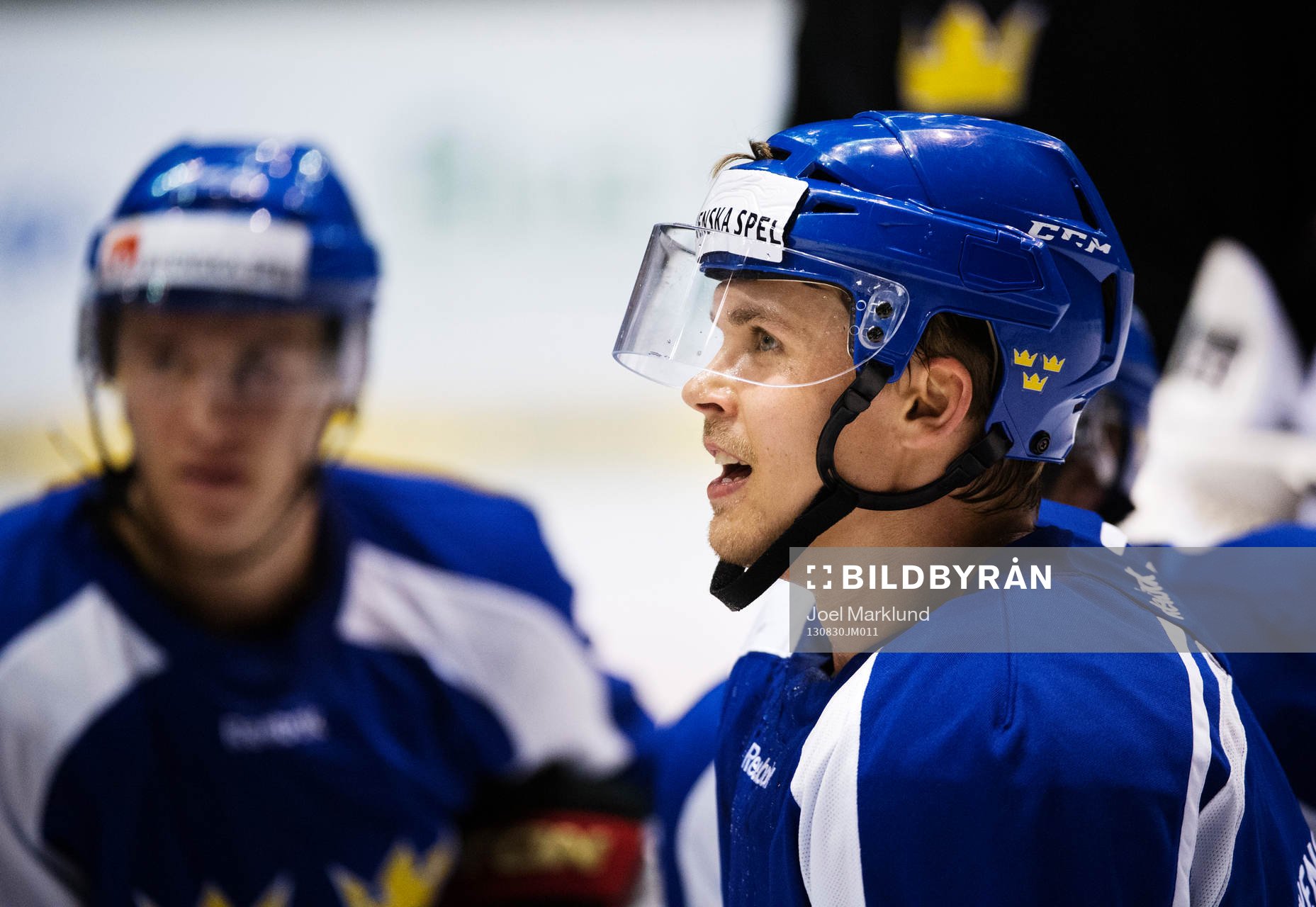 David Ullström på Sveriges träning