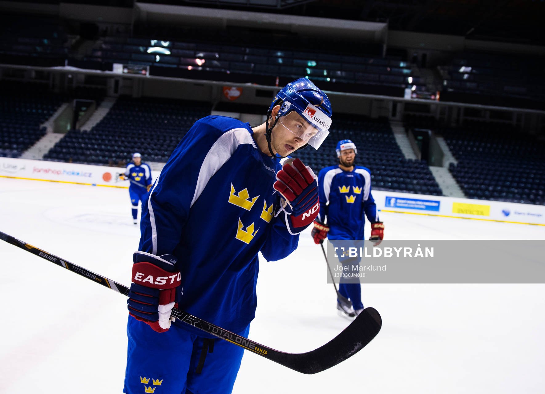 David Ullström på Sveriges träning
