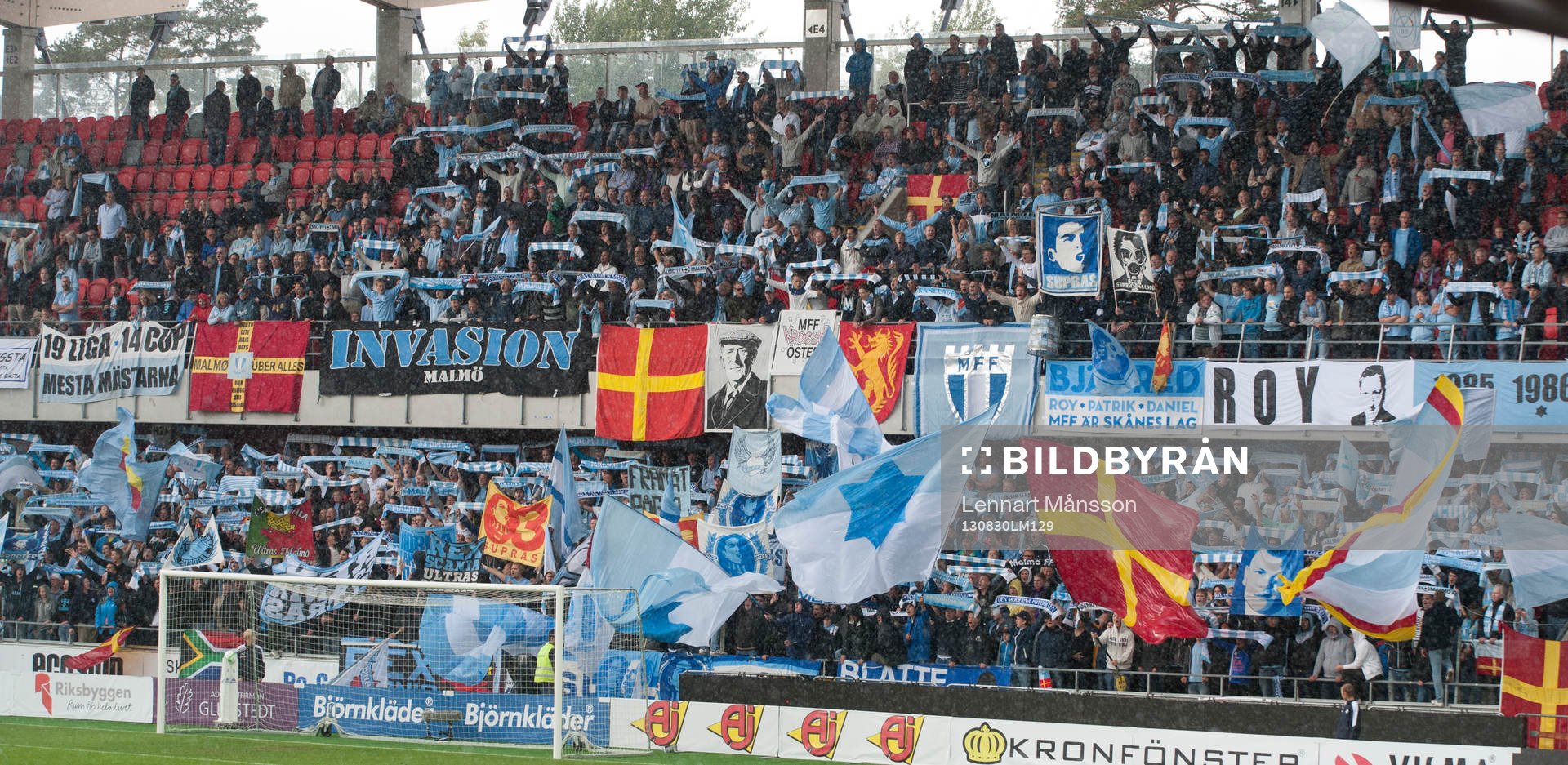 Malmö-supporter i