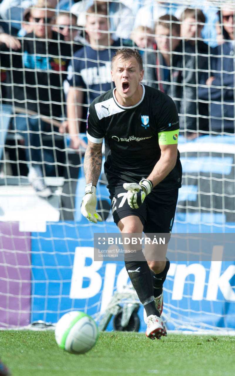 Johan Dahlin, målvakt, Malmö FF, i