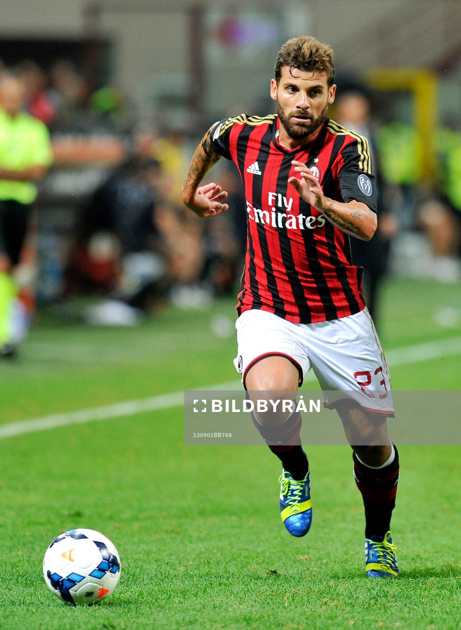  Fotboll, Serie A, Milan - Cagliari: Antonio Nocerino  - 01.09.2013 - Milan AC / Cagliari - 2eme journee de Serie A