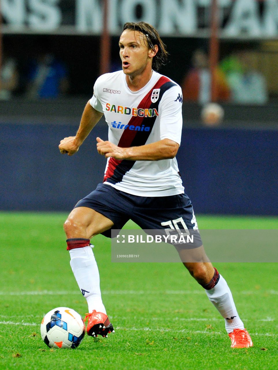  Fotboll, Serie A, Milan - Cagliari: Ekdal Albin  - 01.09.2013 - Milan AC / Cagliari - 2eme journee de Serie A
