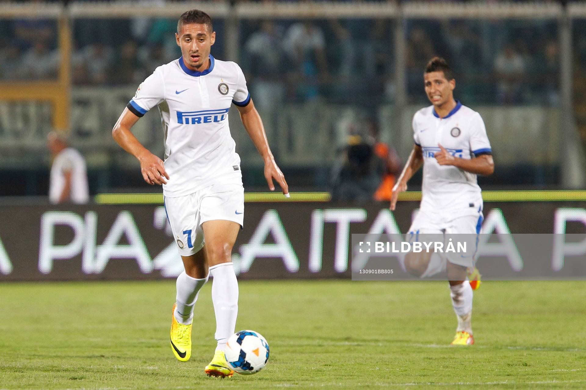  Fotboll, Serie A, Catania - Inter: Ishak Belfodil - 01.09.2013 - Catane / Inter Milan - 2eme journee de Serie A