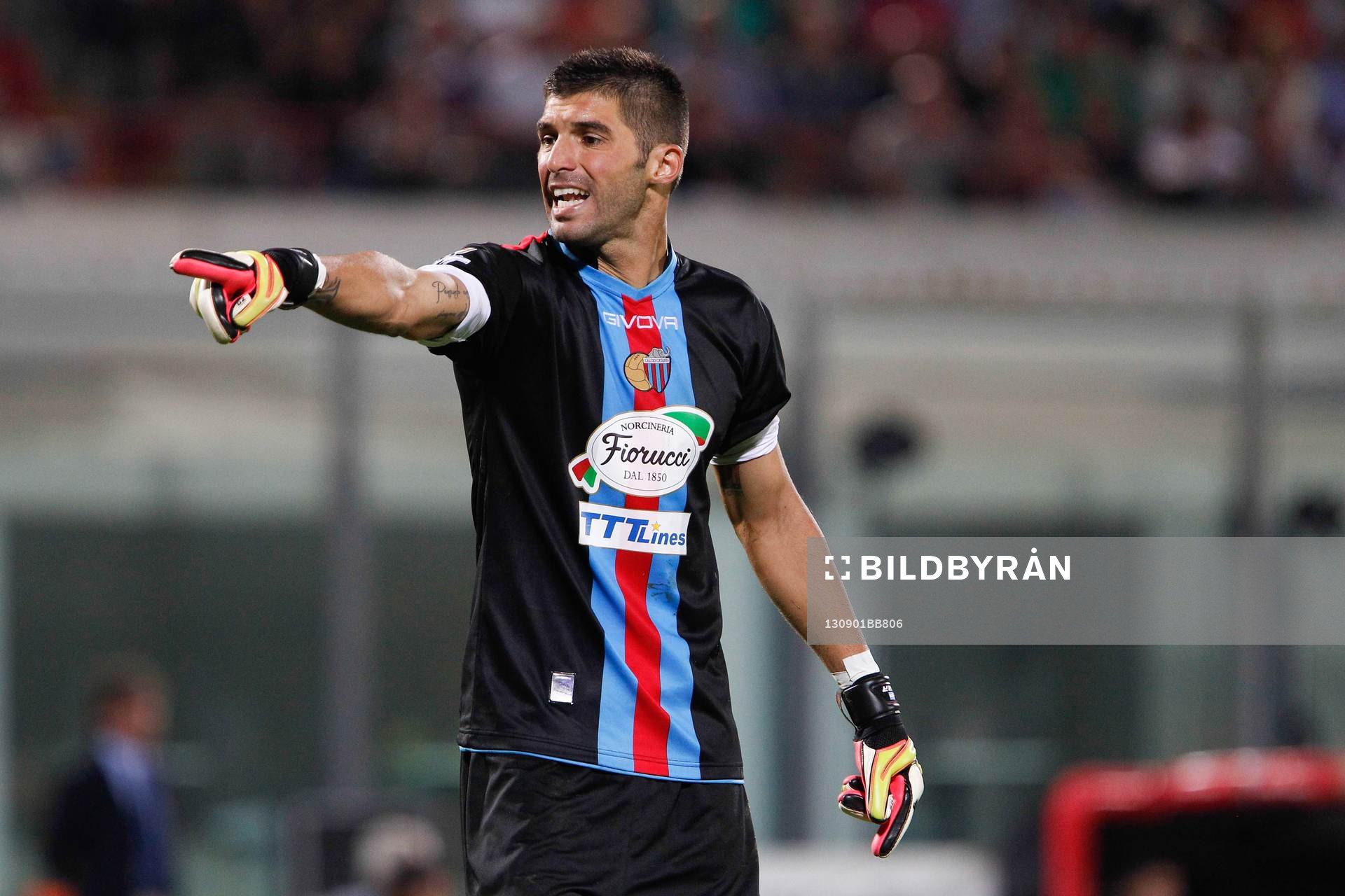  Fotboll, Serie A, Catania - Inter: Mariano Andujar - 01.09.2013 - Catane / Inter Milan - 2eme journee de Serie A