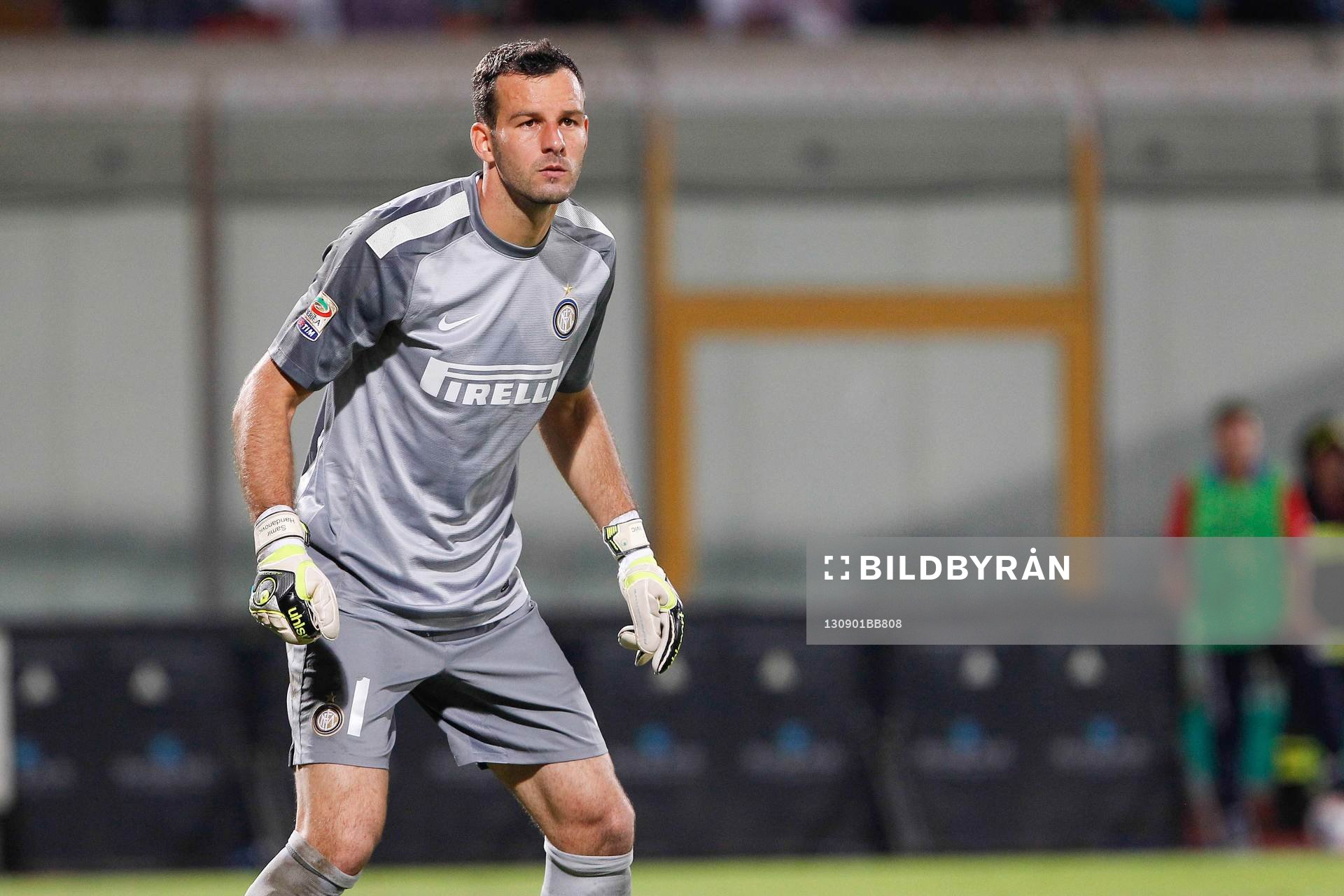  Fotboll, Serie A, Catania - Inter: Samir Handanovic - 01.09.2013 - Catane / Inter Milan - 2eme journee de Serie A