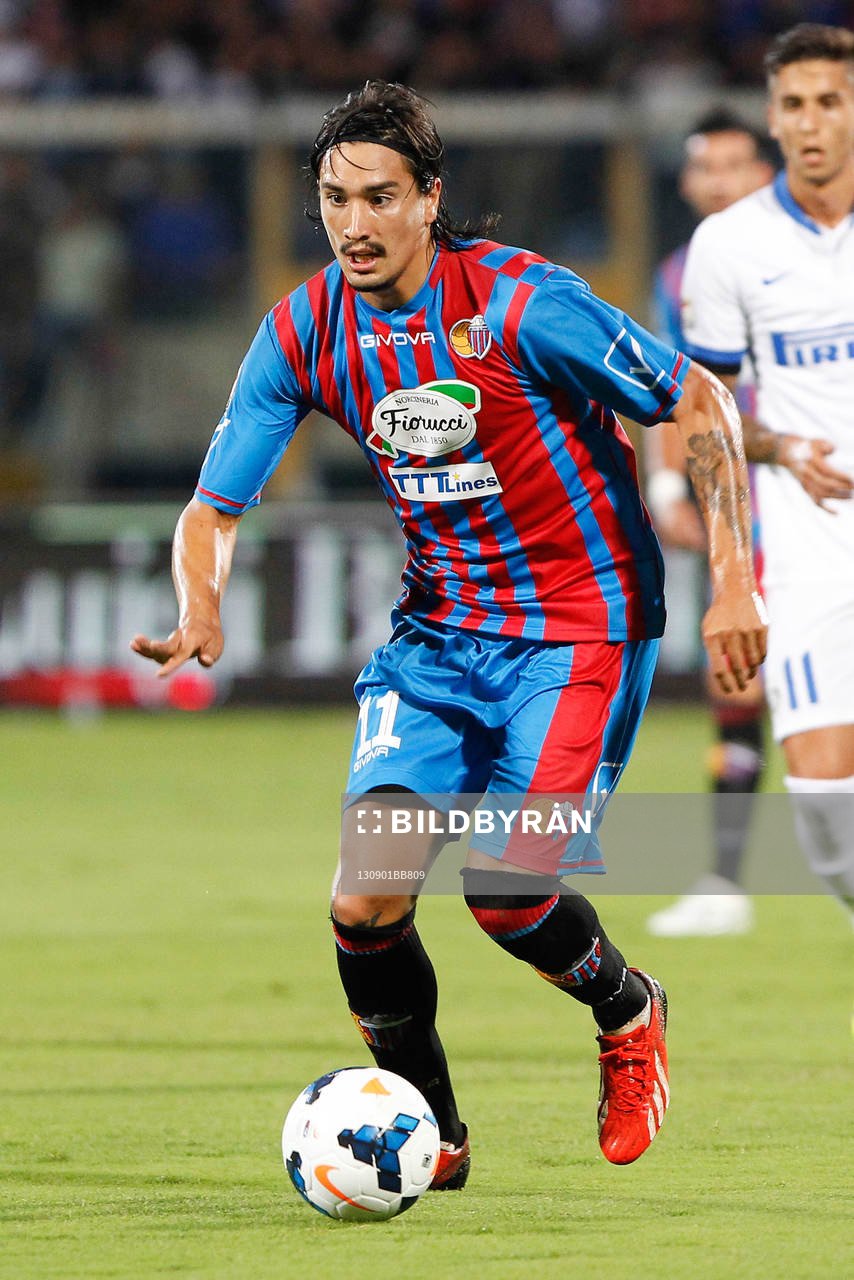 Fotboll, Serie A, Catania - Inter: Sebastian Leto - 01.09.2013 - Catane / Inter Milan - 2eme journee de Serie A