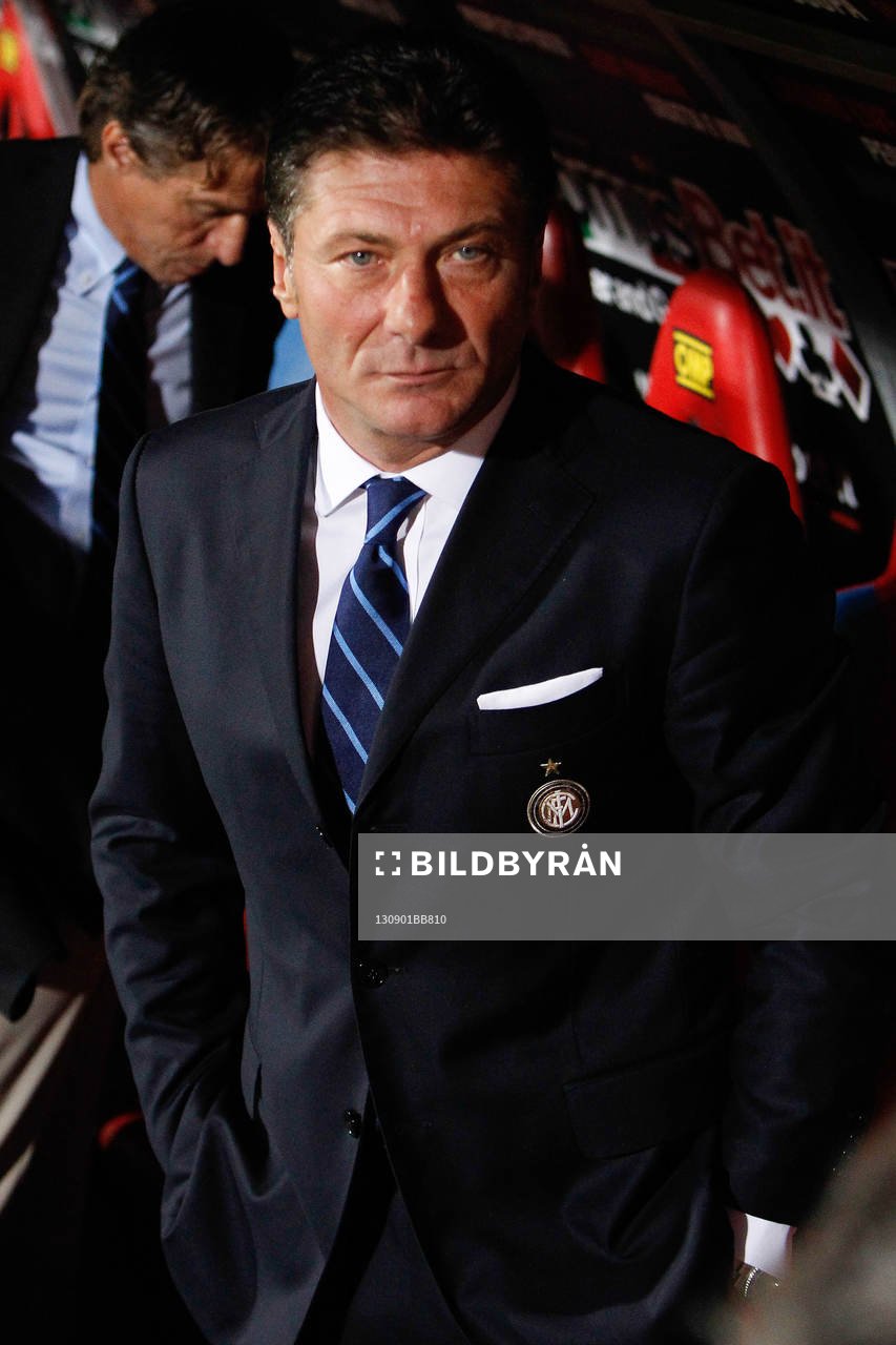  Fotboll, Serie A, Catania - Inter: Walter Mazzarri - 01.09.2013 - Catane / Inter Milan - 2eme journee de Serie A