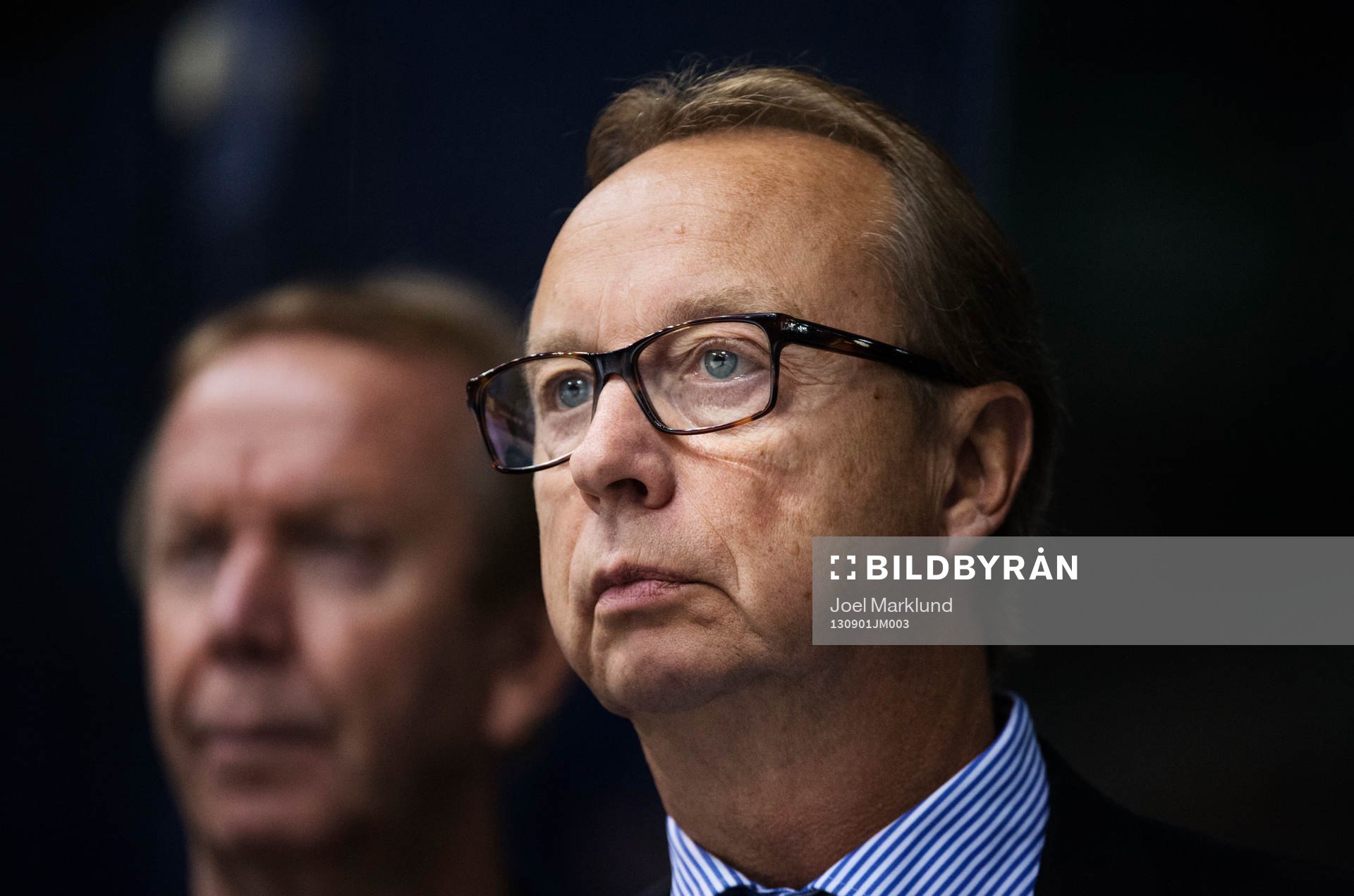 Sveriges förbundskapten Pär Mårts i ishockeymatchen