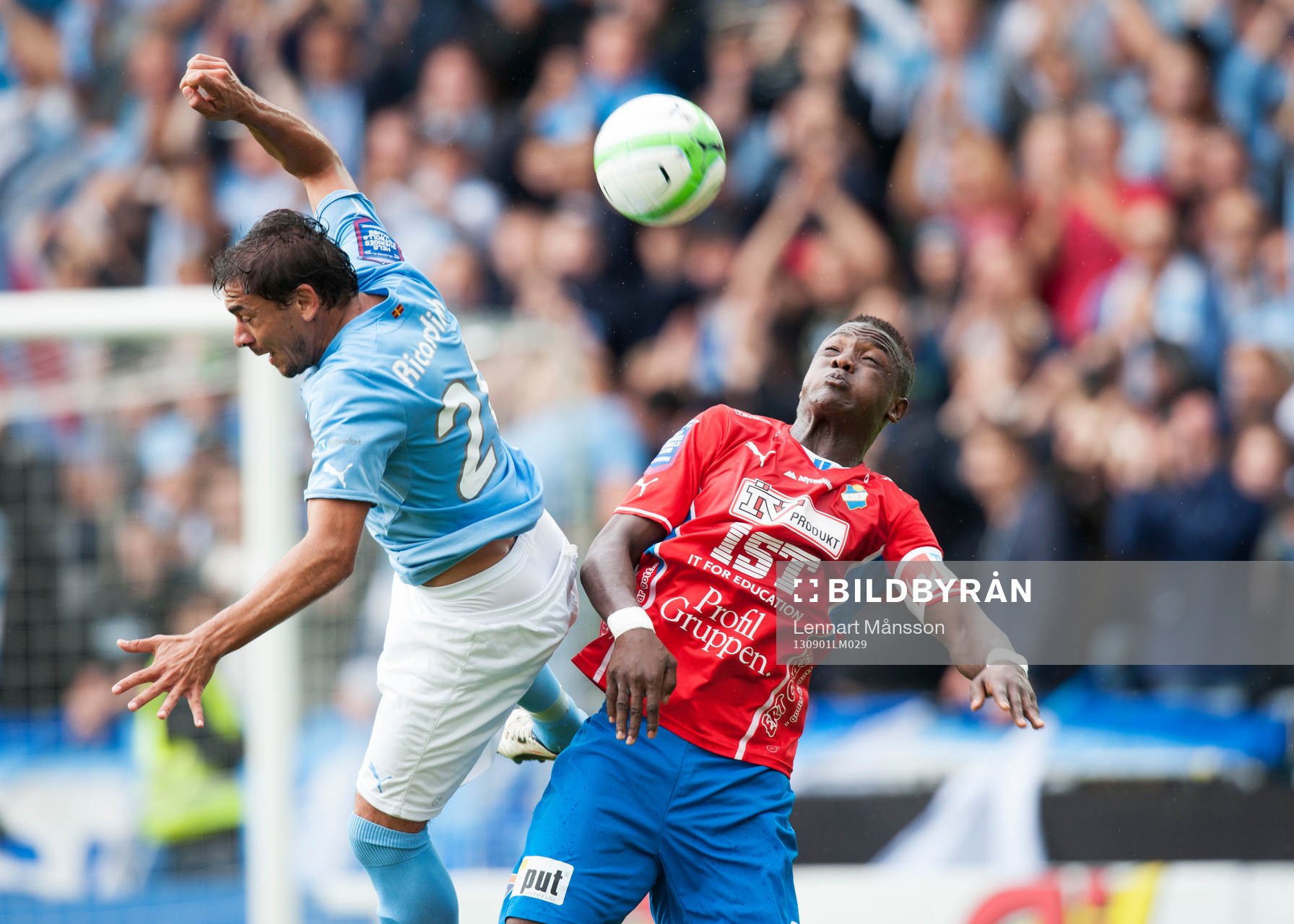 Ricardinho, Malmö FF och Alhaji Gero, Öster, i