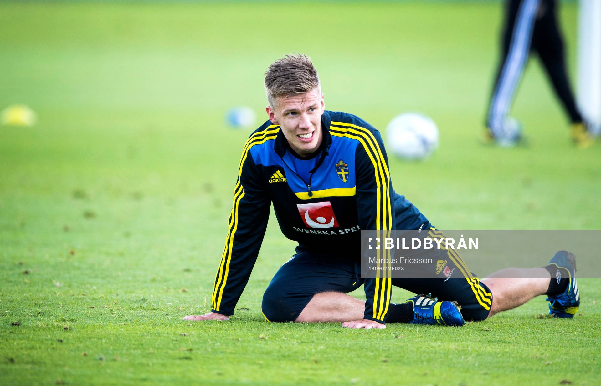 Sveriges Pontus Wernbloom tränar på Kaknäs