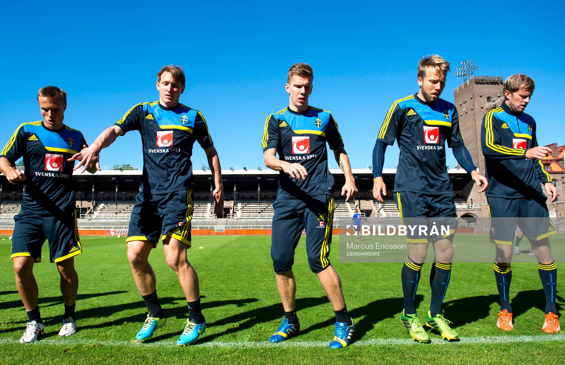 Sveriges Pierre Bengtsson, Kim Källström, Pontus