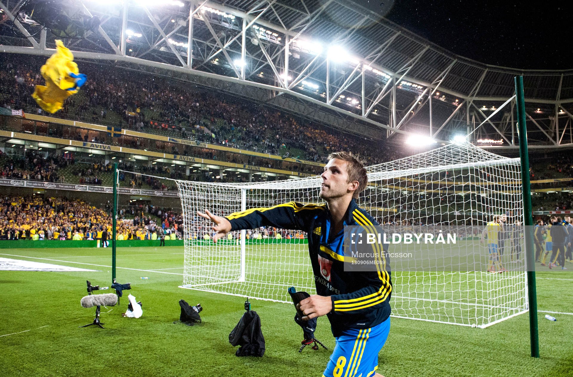 i fotbolls VM-kval matchen mellan Irland och Sverige