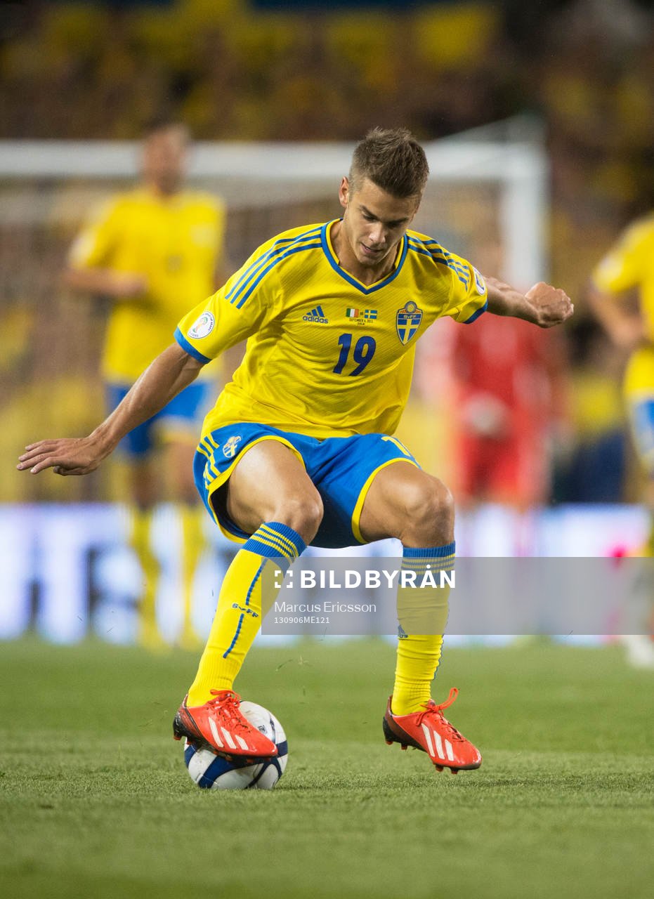 Alexander Kacaniklic i fotbolls VM-kval matchen mellan