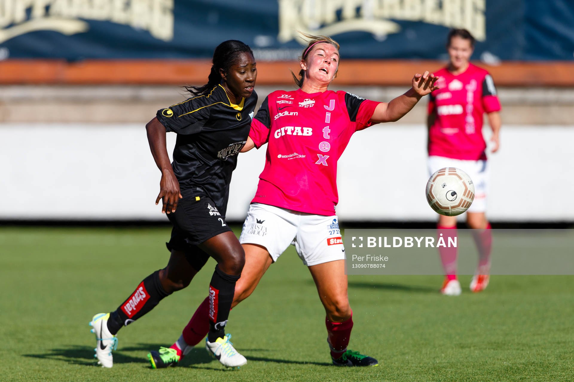 Kopparberg Göteborgs Anita Asante och Jitex Elin Sandgren