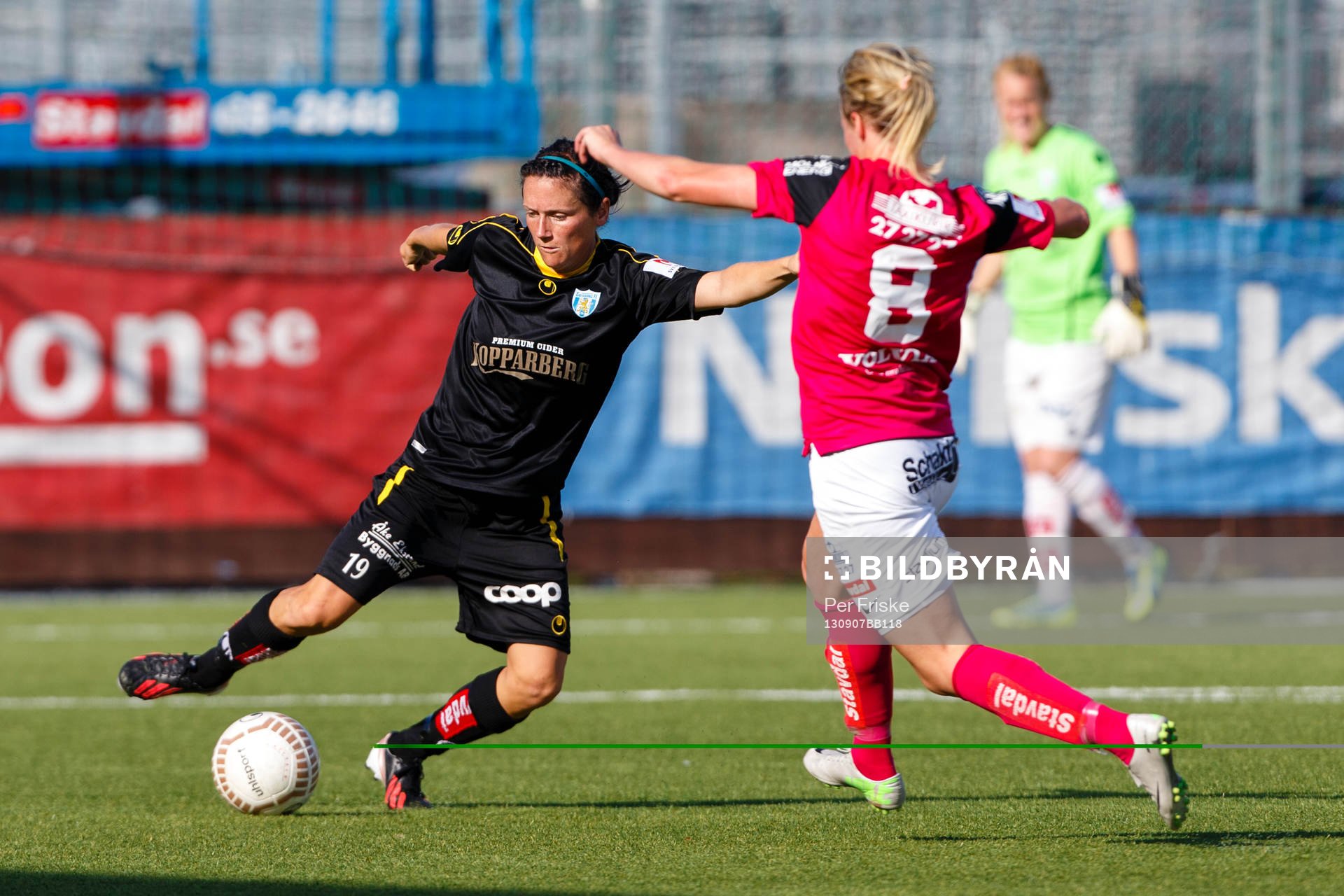 Kopparberg Göteborgs Marlene Sjöberg och Jitex Sofia Skog