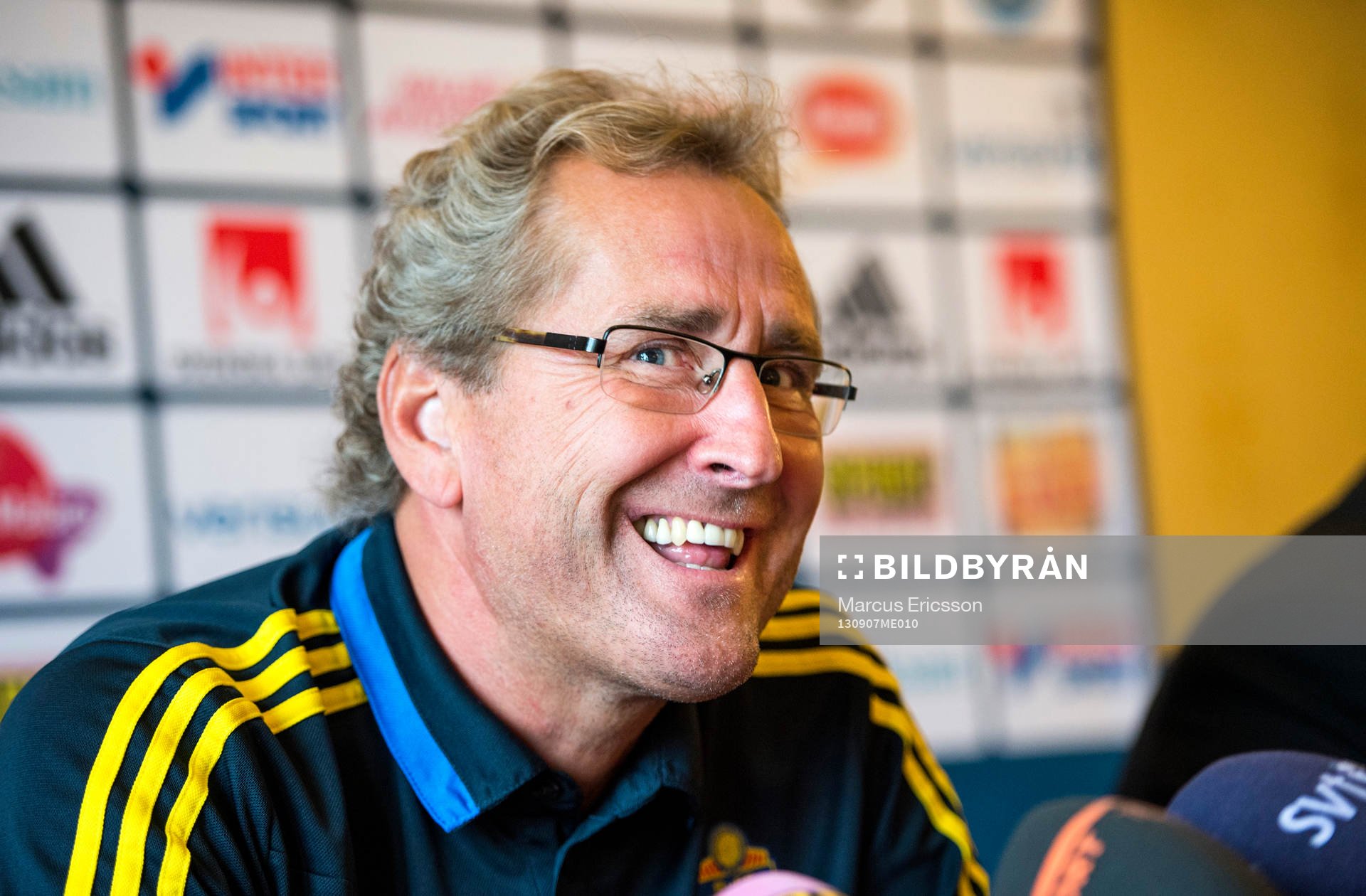 Presskonferens med Sveriges förbundskapten Erik Hamrén