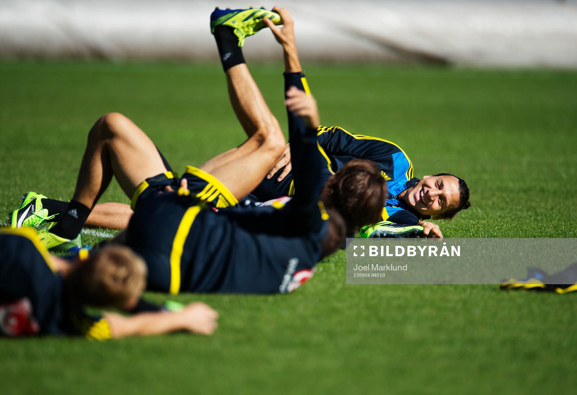 Zlatan Ibrahimovic skrattar