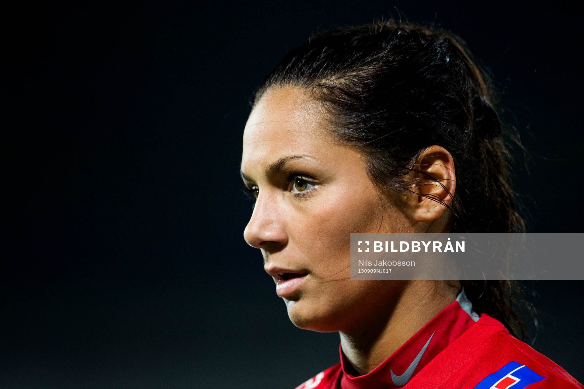 Piteås Lisa Klinga under fotbollsmatchen i damallsvenskan mellan LDB Malmö och Piteå den 9 september 2013 i Malmö.