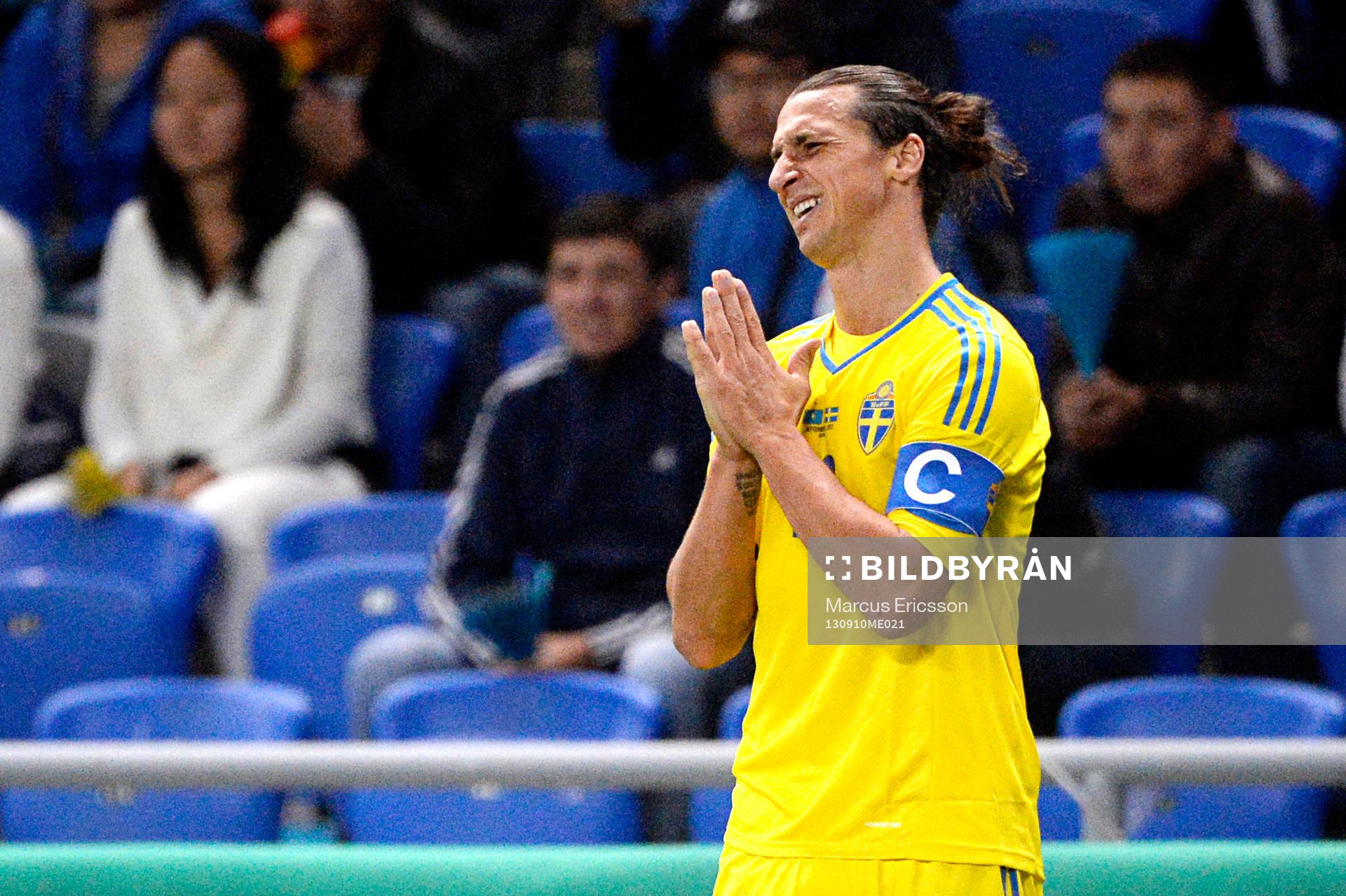 Sveriges Zlatan Ibrahimovic reagerar